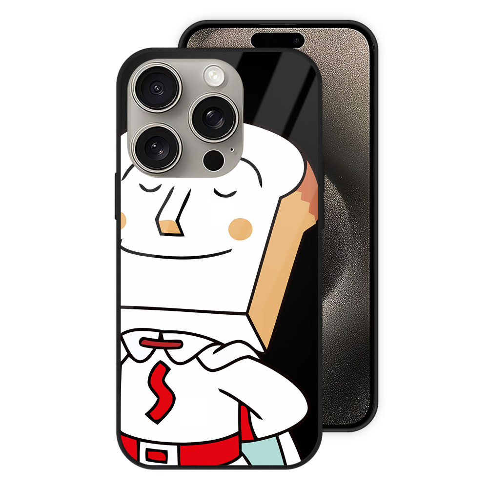 （画像用） アンパンマン Anpanman 【iPhone15Pro対応】スマホケース 耐衝撃＆黄変防止 背面ガラス