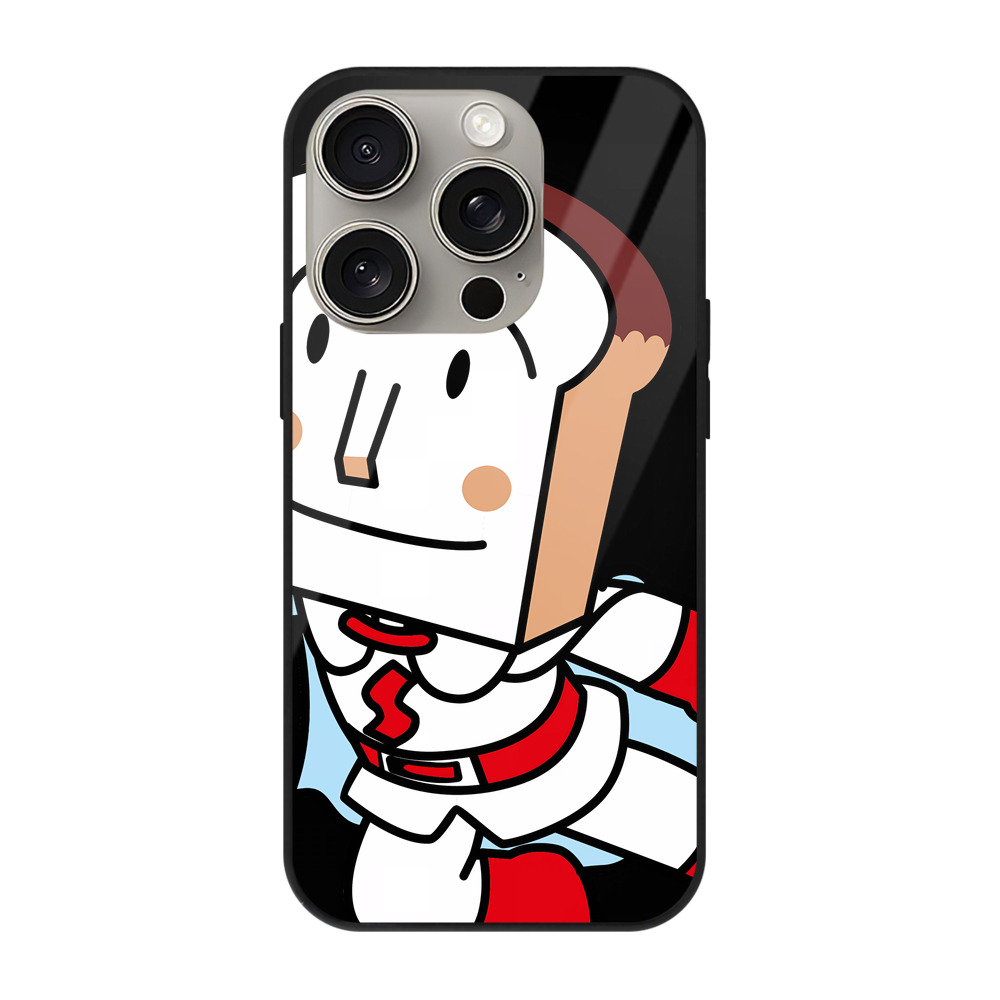 （画像用） アンパンマン Anpanman 【iPhone15Pro対応】スマホケース 耐衝撃＆黄変防止 背面ガラス