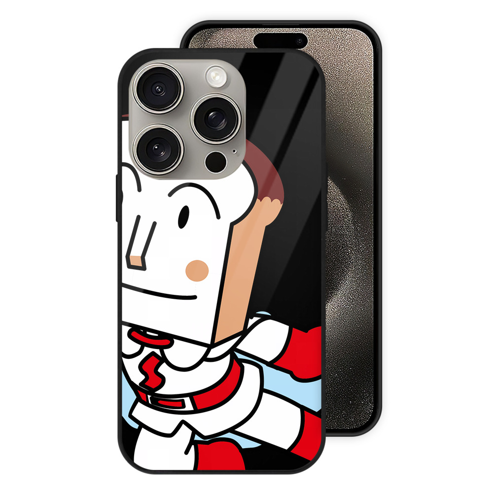 （画像用） アンパンマン Anpanman 【iPhone15Pro対応】スマホケース 耐衝撃＆黄変防止 背面ガラス