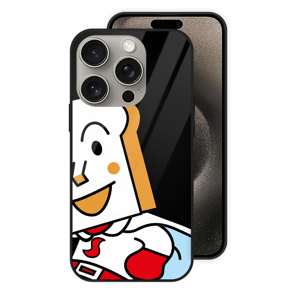 （画像用） アンパンマン Anpanman 【iPhone15Pro対応】スマホケース 耐衝撃＆黄変防止 背面ガラス