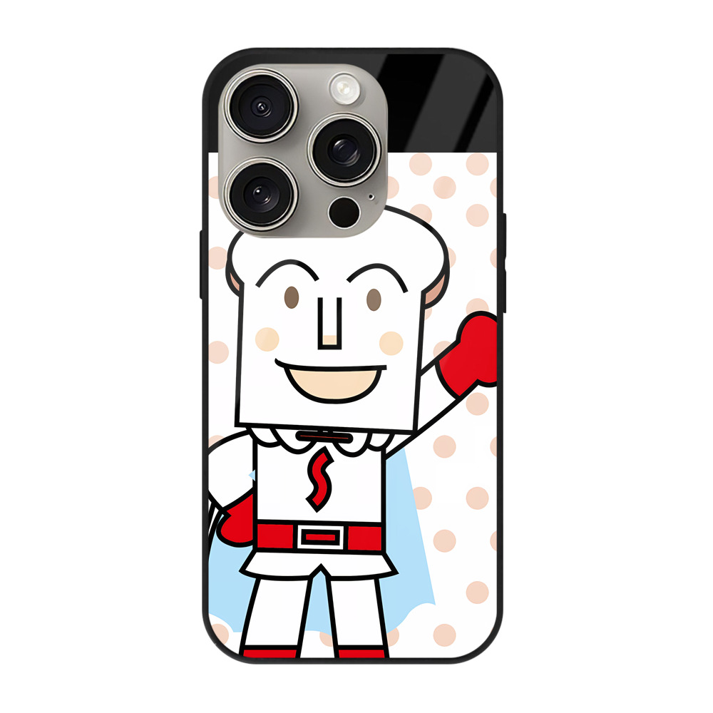 （画像用） アンパンマン Anpanman 【iPhone15Pro対応】スマホケース 耐衝撃＆黄変防止 背面ガラス
