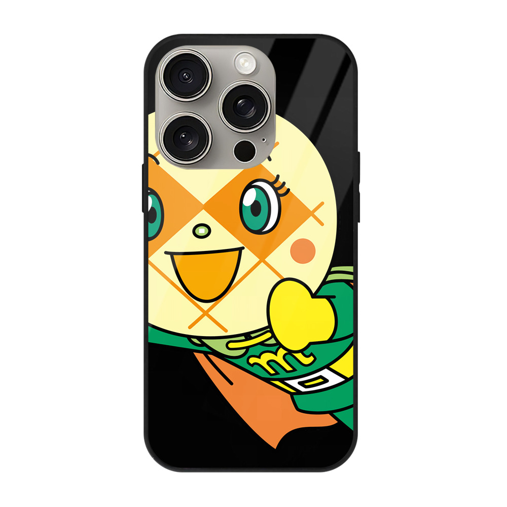 （画像用） アンパンマン Anpanman 【iPhone15Pro対応】スマホケース 耐衝撃＆黄変防止 背面ガラス