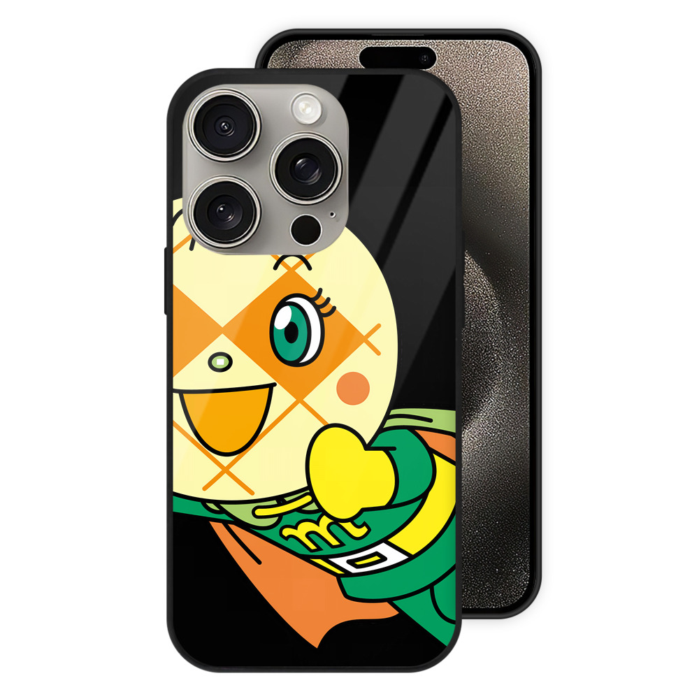（画像用） アンパンマン Anpanman 【iPhone15Pro対応】スマホケース 耐衝撃＆黄変防止 背面ガラス