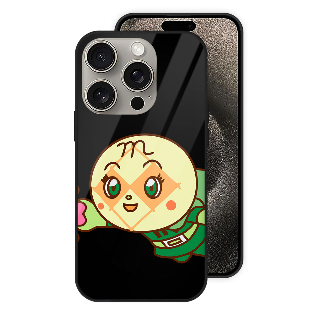 （画像用） アンパンマン Anpanman 【iPhone15Pro対応】スマホケース 耐衝撃＆黄変防止 背面ガラス