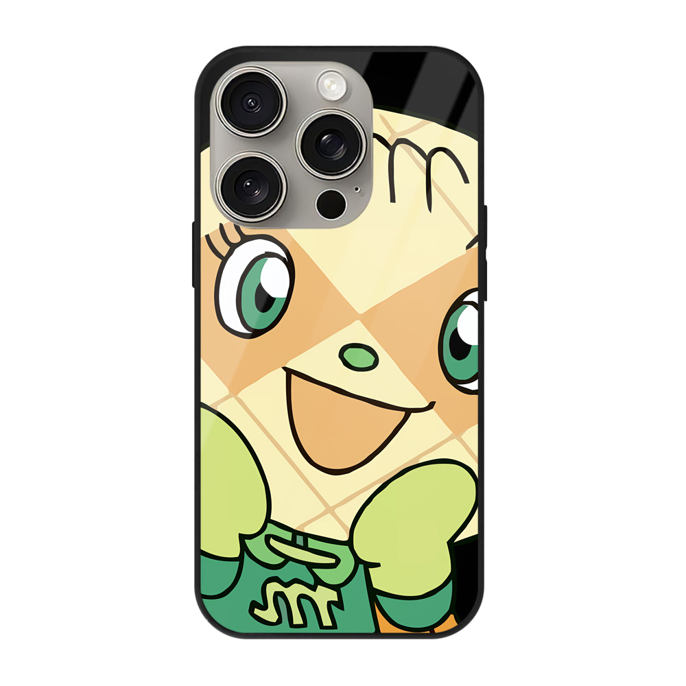 （画像用） アンパンマン Anpanman 【iPhone15Pro対応】スマホケース 耐衝撃＆黄変防止 背面ガラス