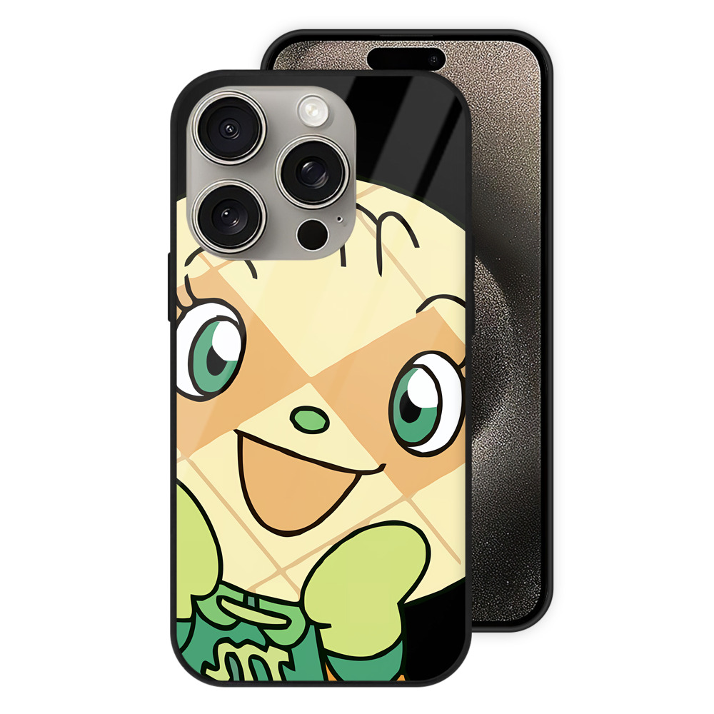 （画像用） アンパンマン Anpanman 【iPhone15Pro対応】スマホケース 耐衝撃＆黄変防止 背面ガラス