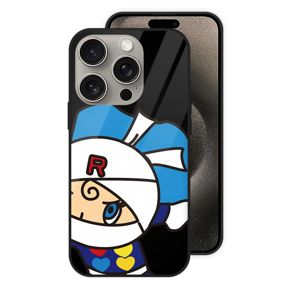 （画像用） アンパンマン Anpanman 【iPhone15Pro対応】スマホケース 耐衝撃＆黄変防止 背面ガラス