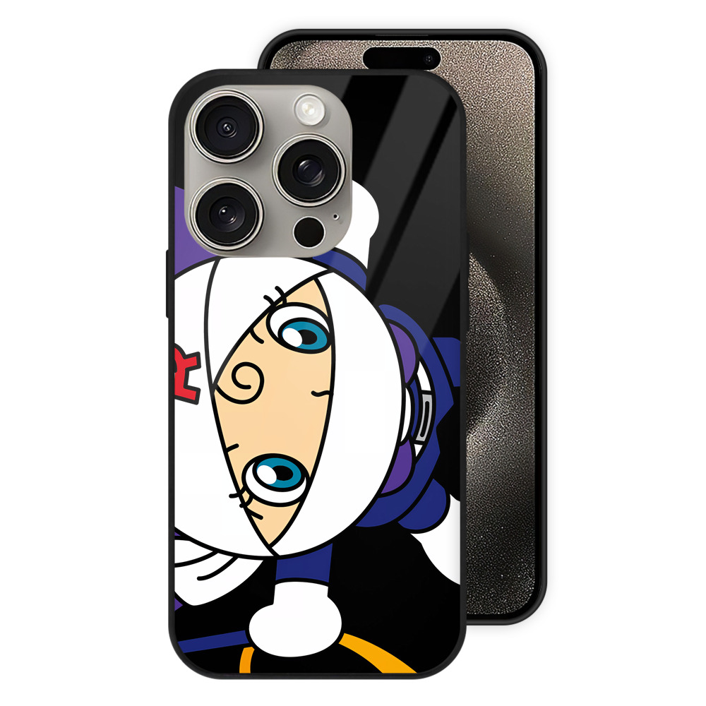 （画像用） アンパンマン Anpanman 【iPhone15Pro対応】スマホケース 耐衝撃＆黄変防止 背面ガラス