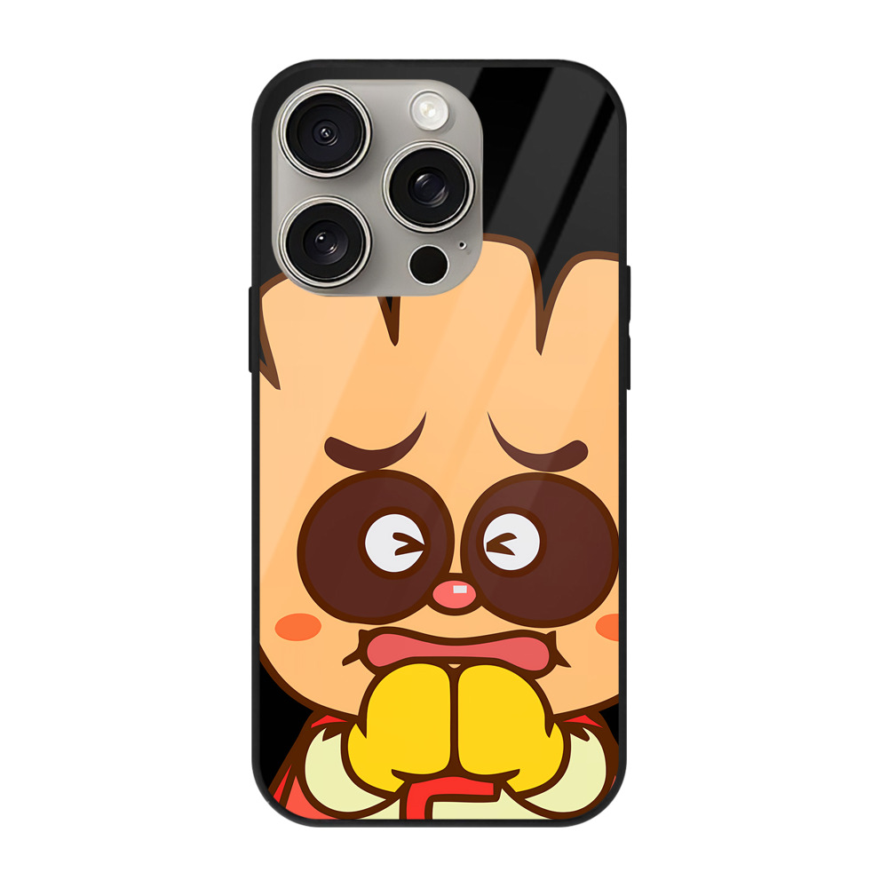 （画像用） アンパンマン Anpanman 【iPhone15Pro対応】スマホケース 耐衝撃＆黄変防止 背面ガラス