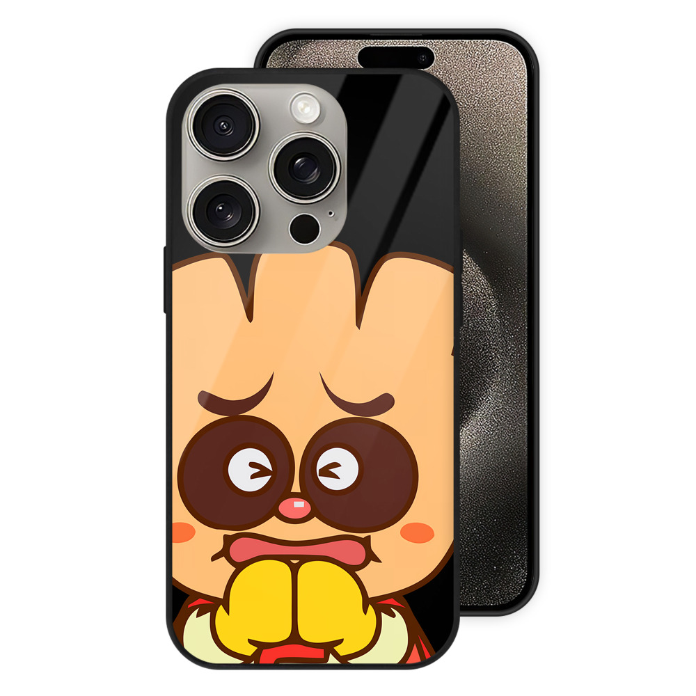 （画像用） アンパンマン Anpanman 【iPhone15Pro対応】スマホケース 耐衝撃＆黄変防止 背面ガラス