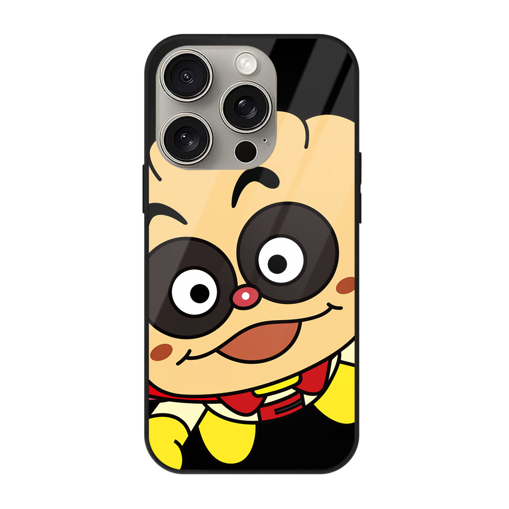 （画像用） アンパンマン Anpanman 【iPhone15Pro対応】スマホケース 耐衝撃＆黄変防止 背面ガラス