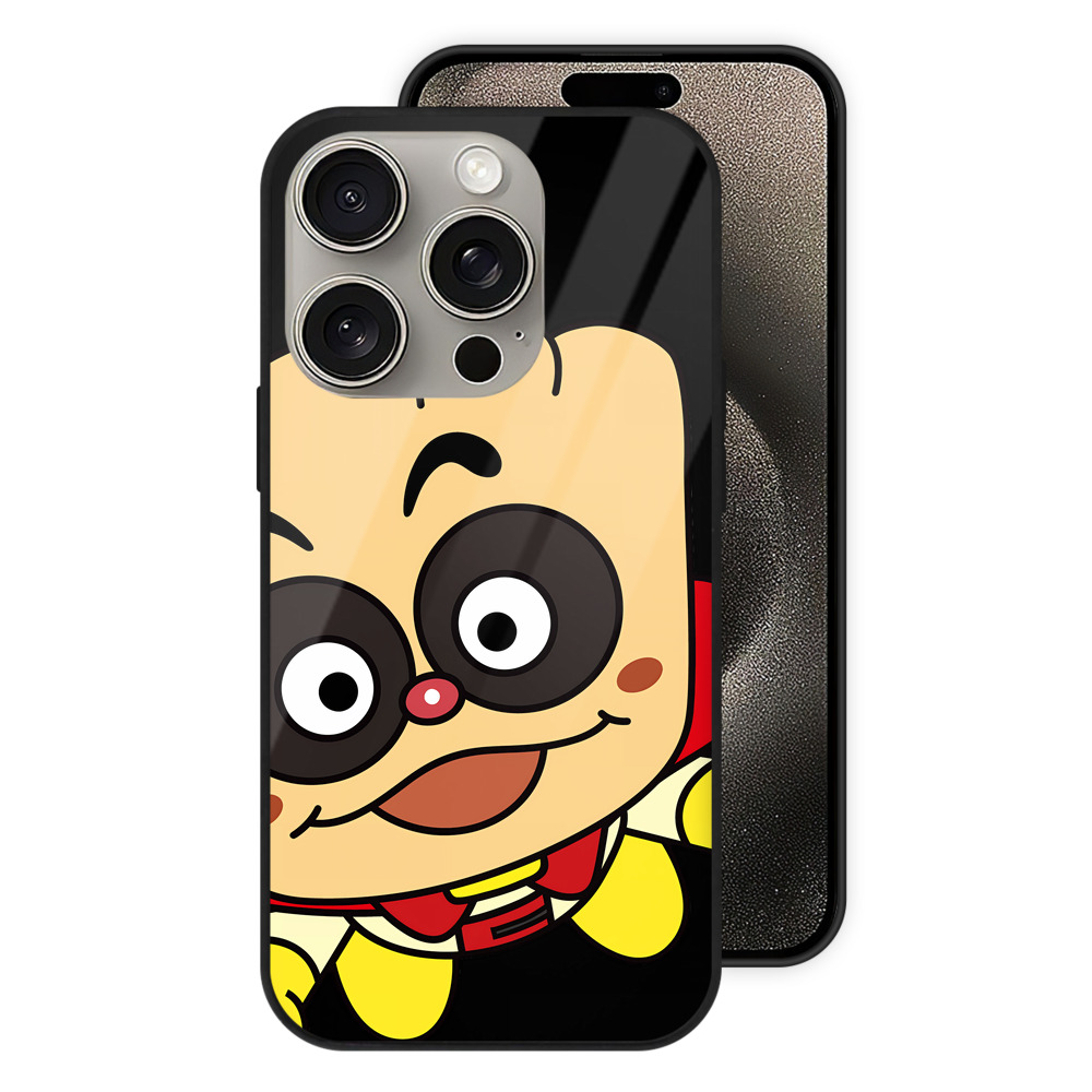 （画像用） アンパンマン Anpanman 【iPhone15Pro対応】スマホケース 耐衝撃＆黄変防止 背面ガラス