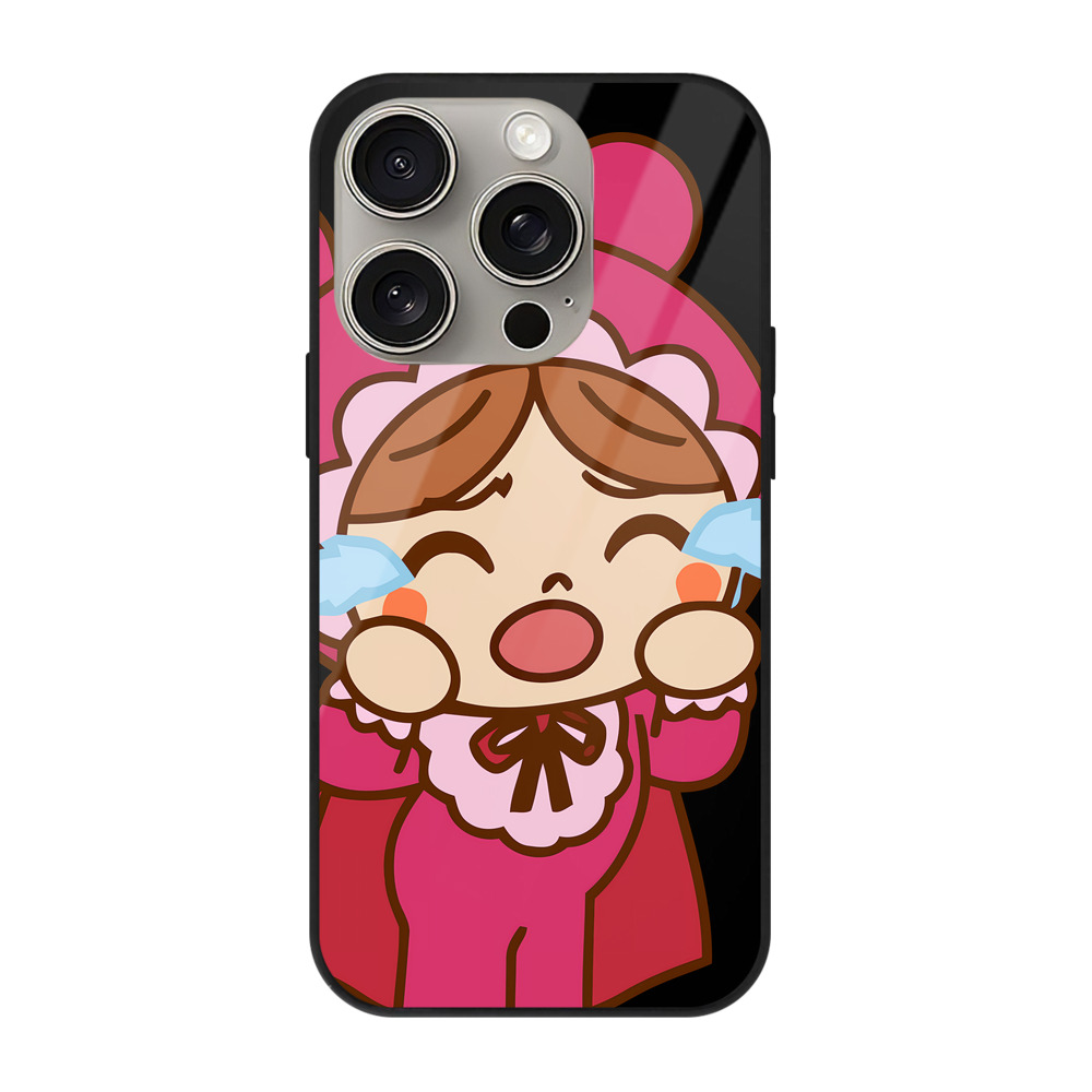 （画像用） アンパンマン Anpanman 【iPhone15Pro対応】スマホケース 耐衝撃＆黄変防止 背面ガラス