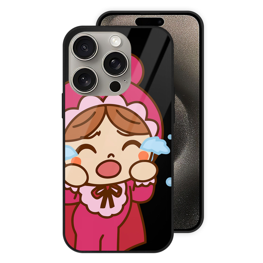 （画像用） アンパンマン Anpanman 【iPhone15Pro対応】スマホケース 耐衝撃＆黄変防止 背面ガラス