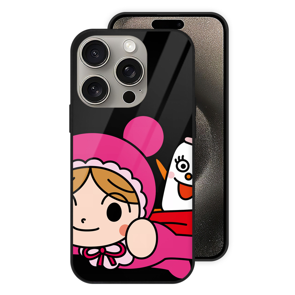 （画像用） アンパンマン Anpanman 【iPhone15Pro対応】スマホケース 耐衝撃＆黄変防止 背面ガラス