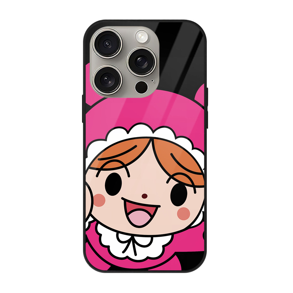 （画像用） アンパンマン Anpanman 【iPhone15Pro対応】スマホケース 耐衝撃＆黄変防止 背面ガラス
