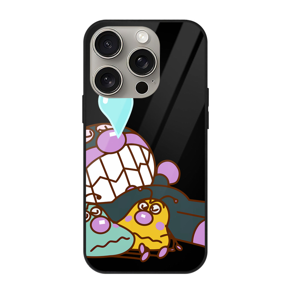 （画像用） アンパンマン Anpanman 【iPhone15Pro対応】スマホケース 耐衝撃＆黄変防止 背面ガラス