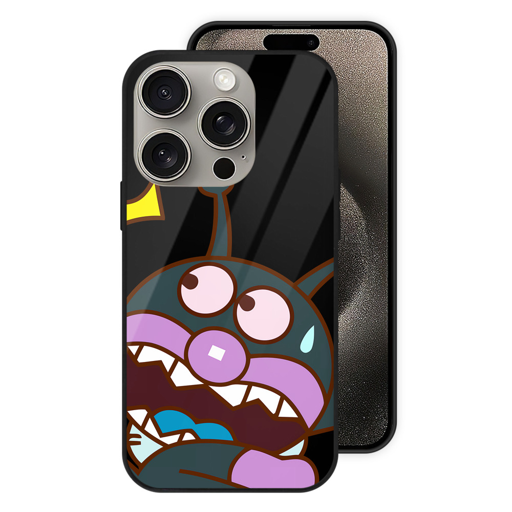 （画像用） アンパンマン Anpanman 【iPhone15Pro対応】スマホケース 耐衝撃＆黄変防止 背面ガラス