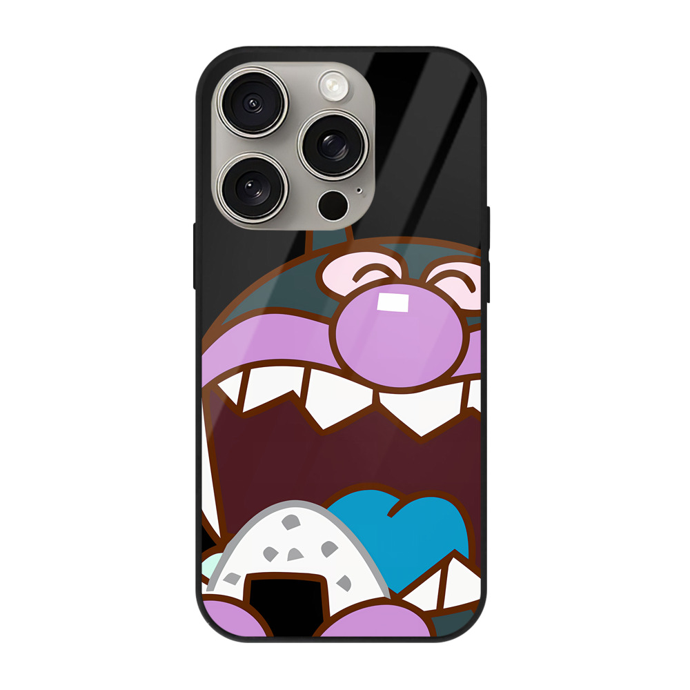 （画像用） アンパンマン Anpanman 【iPhone15Pro対応】スマホケース 耐衝撃＆黄変防止 背面ガラス