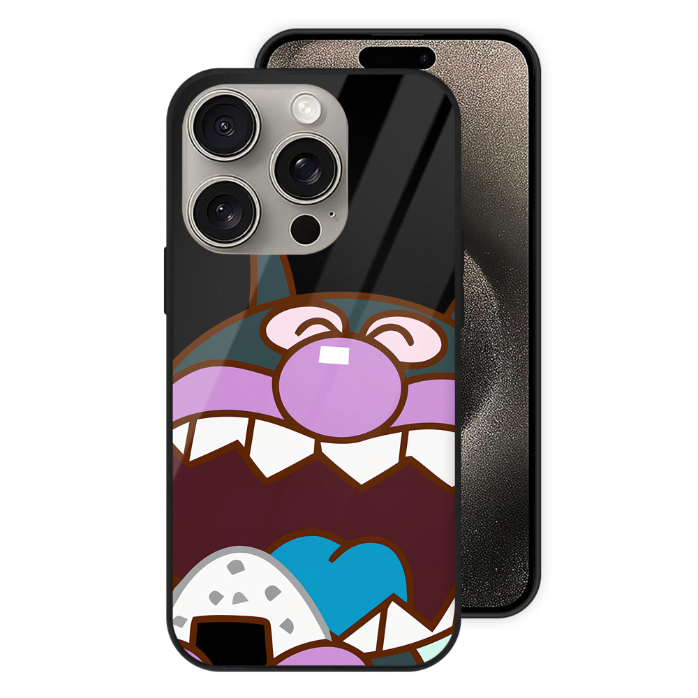 （画像用） アンパンマン Anpanman 【iPhone15Pro対応】スマホケース 耐衝撃＆黄変防止 背面ガラス