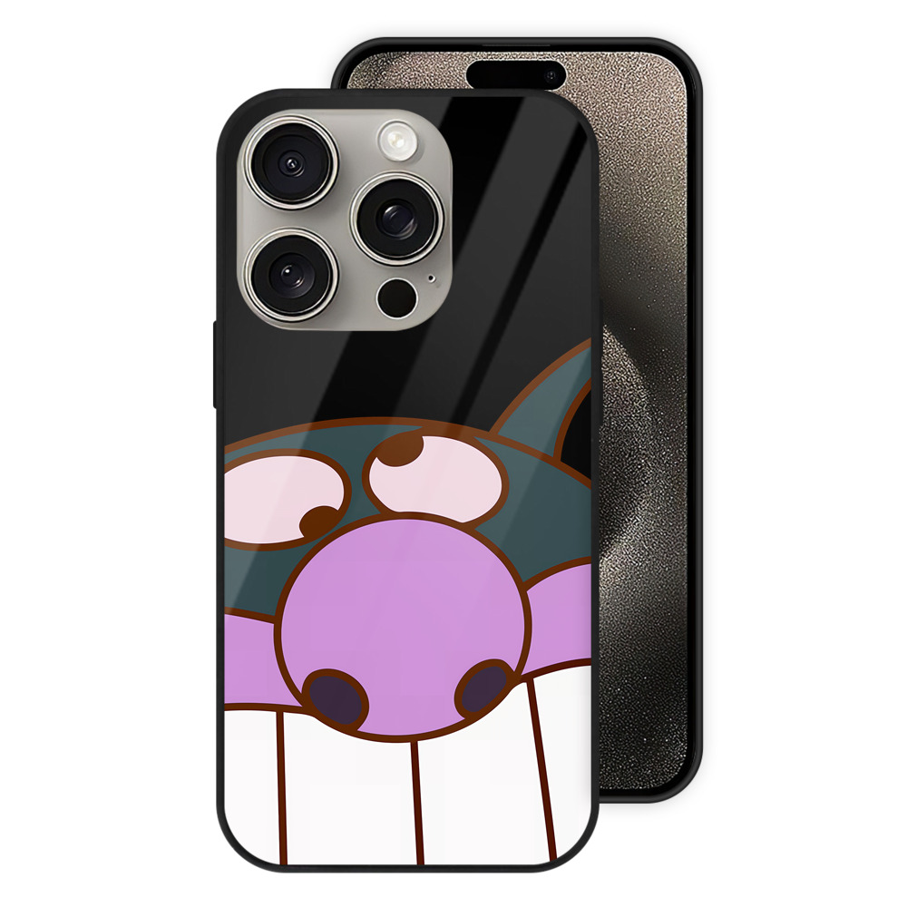 （画像用） アンパンマン Anpanman 【iPhone15Pro対応】スマホケース 耐衝撃＆黄変防止 背面ガラス
