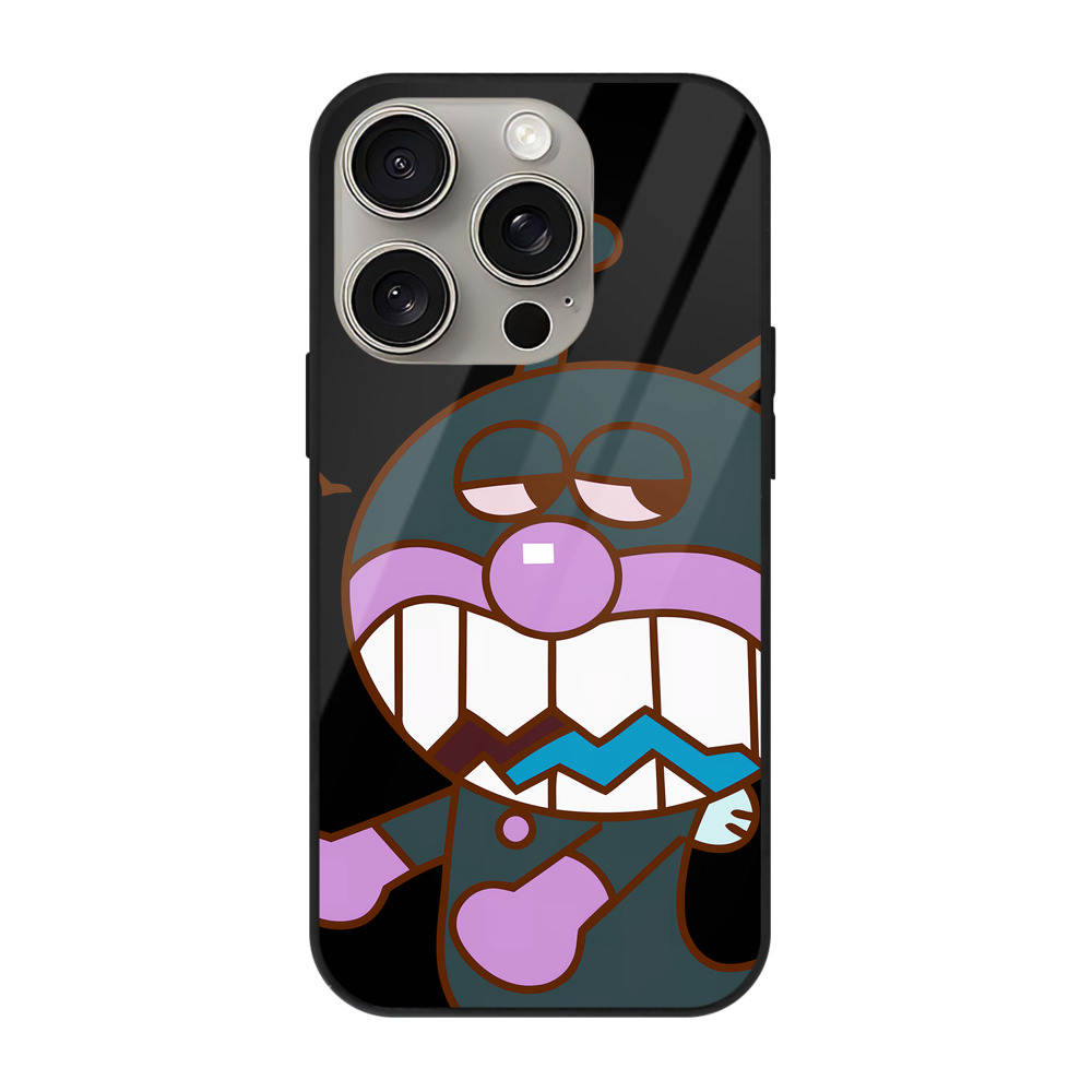 （画像用） アンパンマン Anpanman 【iPhone15Pro対応】スマホケース 耐衝撃＆黄変防止 背面ガラス