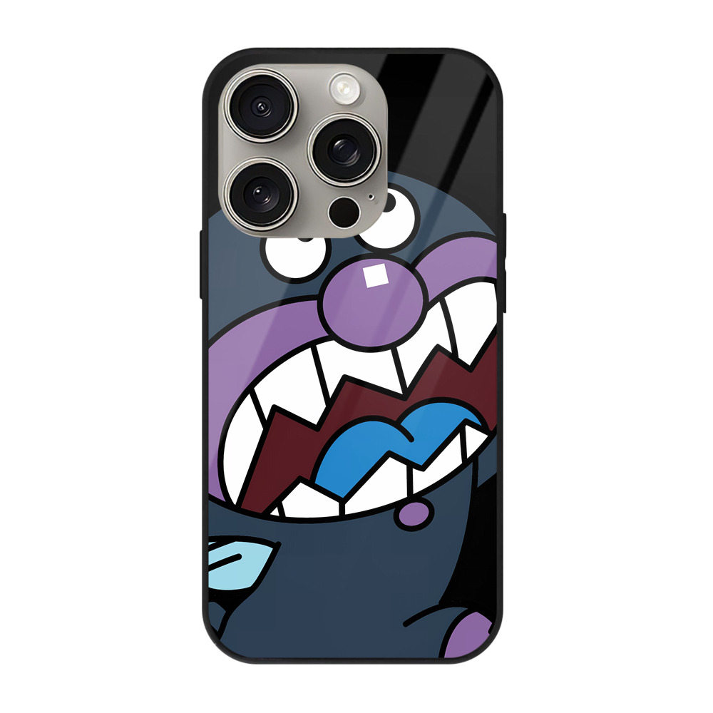 （画像用） アンパンマン Anpanman 【iPhone15Pro対応】スマホケース 耐衝撃＆黄変防止 背面ガラス