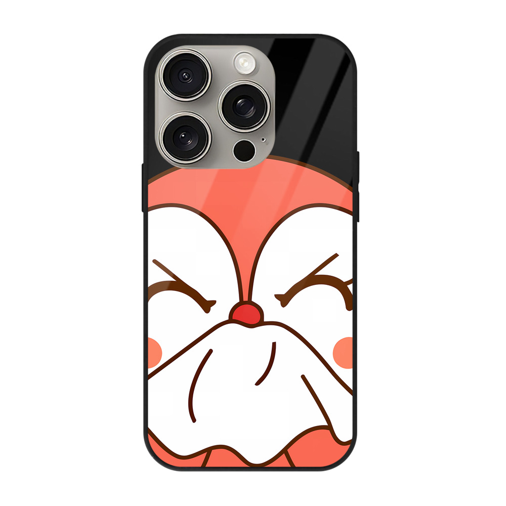 （画像用） アンパンマン Anpanman 【iPhone15Pro対応】スマホケース 耐衝撃＆黄変防止 背面ガラス