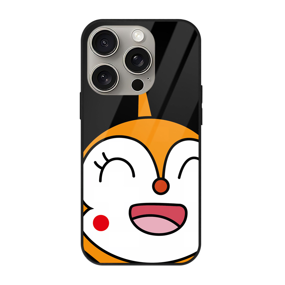 （画像用） アンパンマン Anpanman 【iPhone15Pro対応】スマホケース 耐衝撃＆黄変防止 背面ガラス