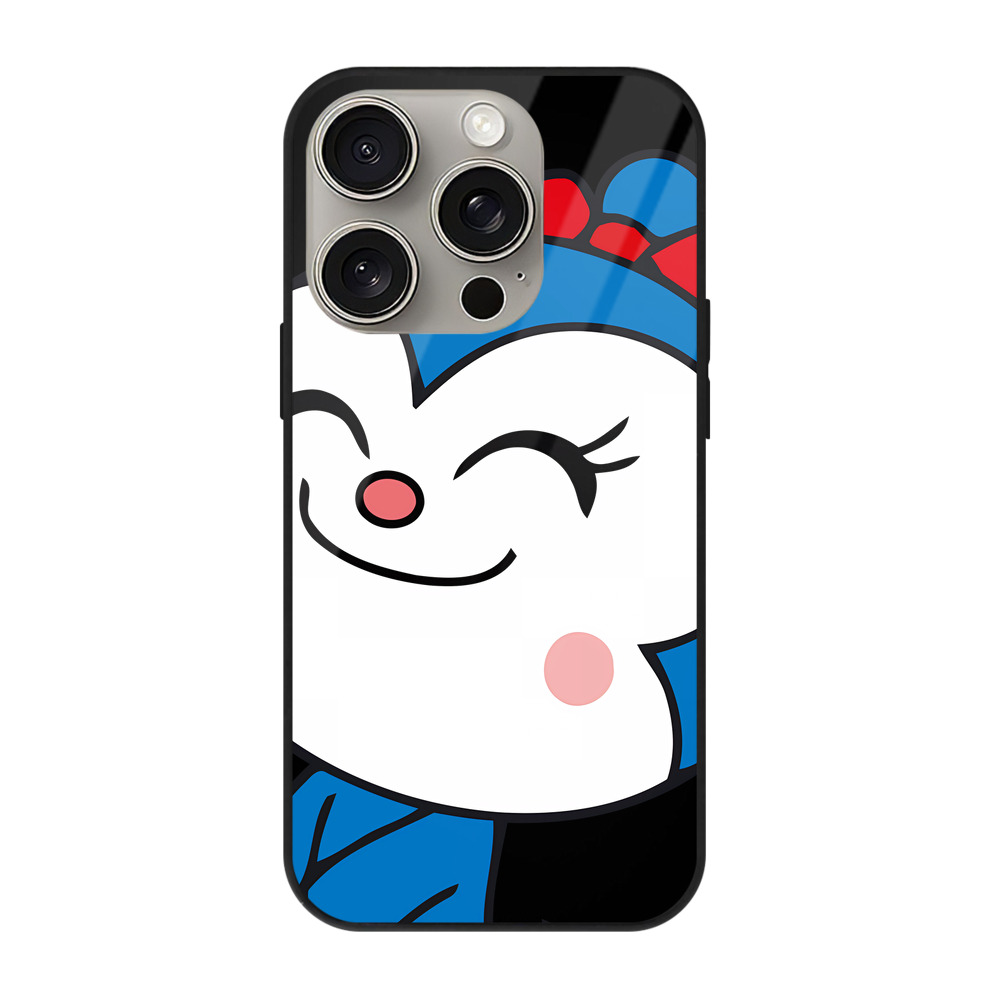 （画像用） アンパンマン Anpanman 【iPhone15Pro対応】スマホケース 耐衝撃＆黄変防止 背面ガラス