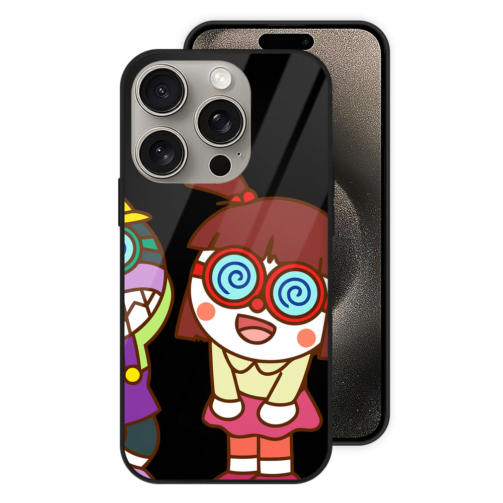 （画像用） アンパンマン Anpanman 【iPhone15Pro対応】スマホケース 耐衝撃＆黄変防止 背面ガラス
