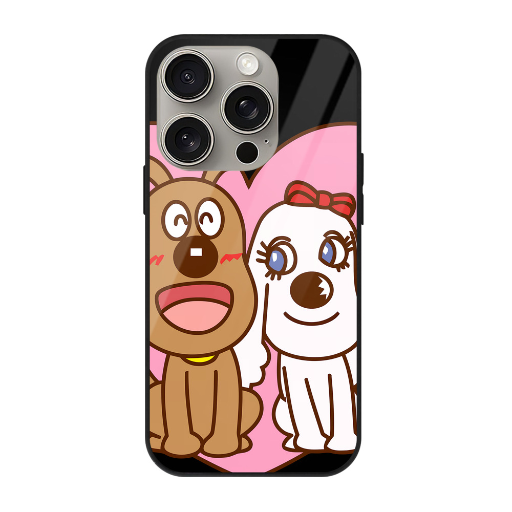 （画像用） アンパンマン Anpanman 【iPhone15Pro対応】スマホケース 耐衝撃＆黄変防止 背面ガラス