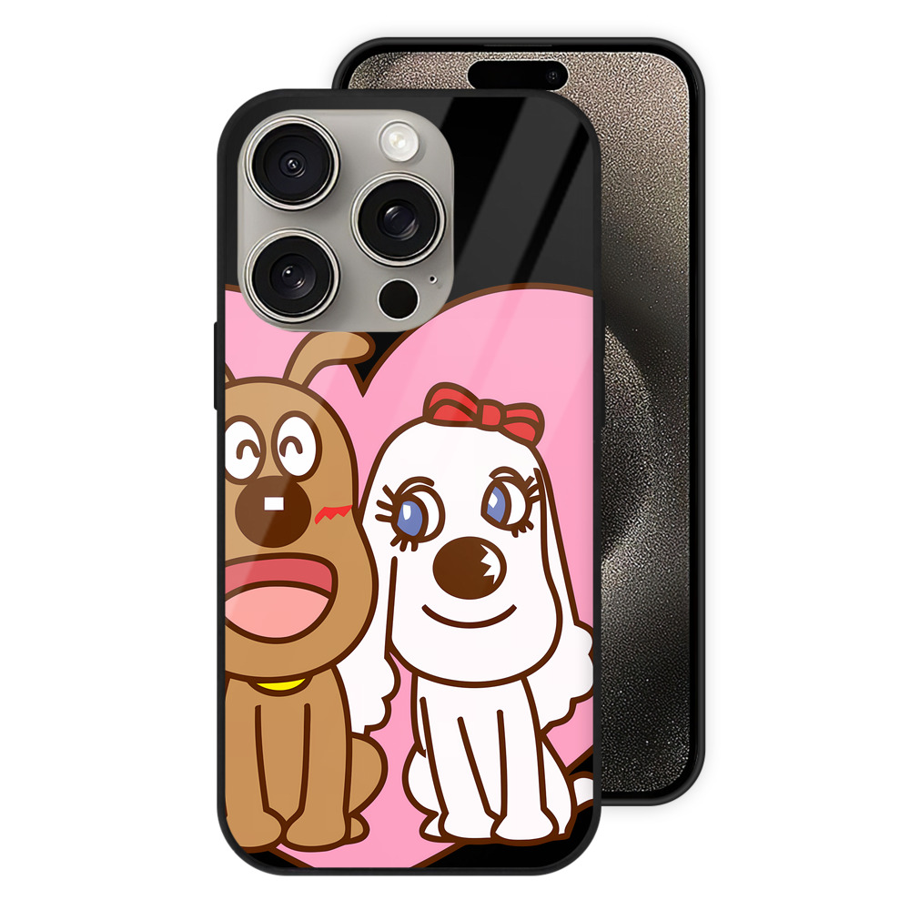 （画像用） アンパンマン Anpanman 【iPhone15Pro対応】スマホケース 耐衝撃＆黄変防止 背面ガラス