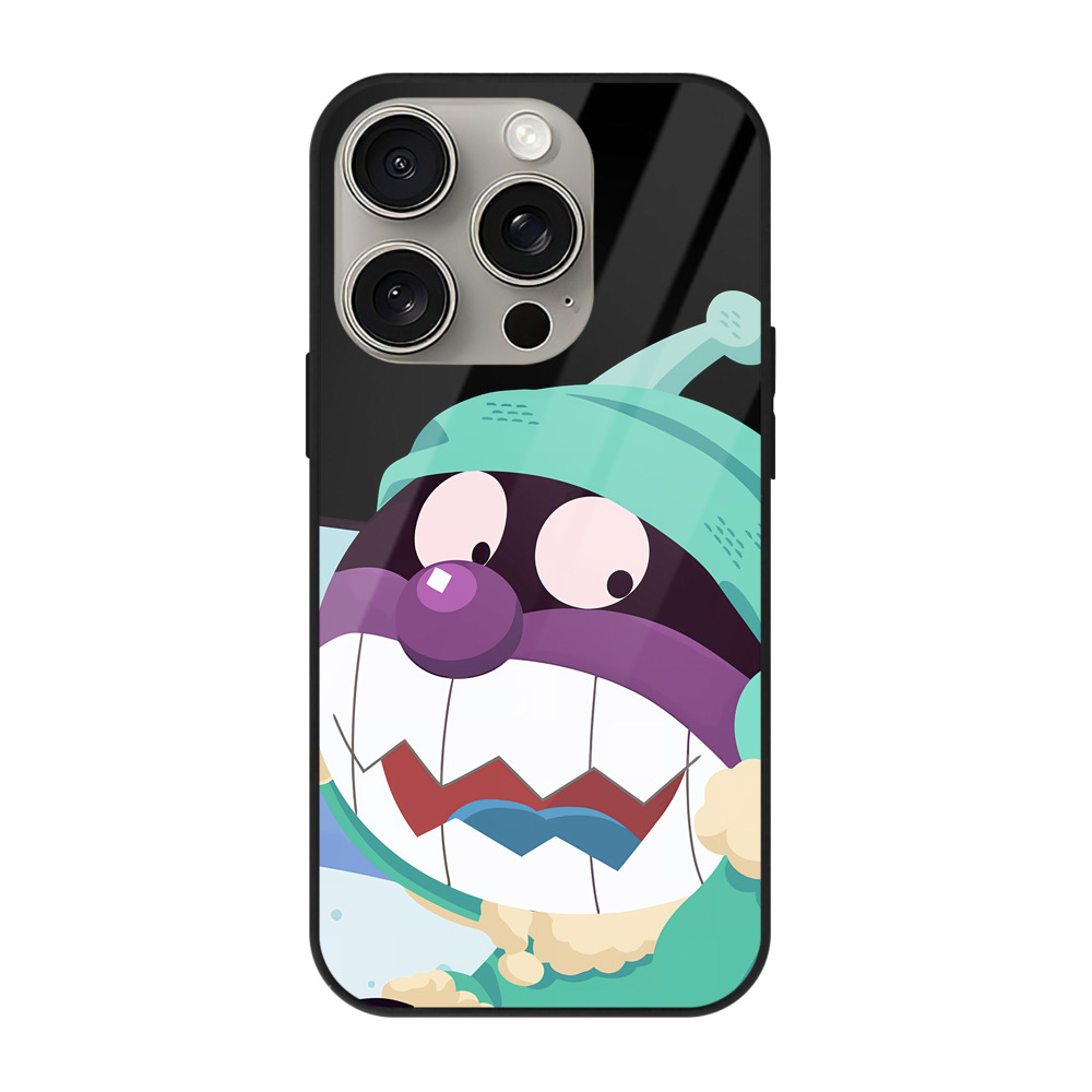 （画像用） アンパンマン Anpanman 【iPhone15Pro対応】スマホケース 耐衝撃＆黄変防止 背面ガラス
