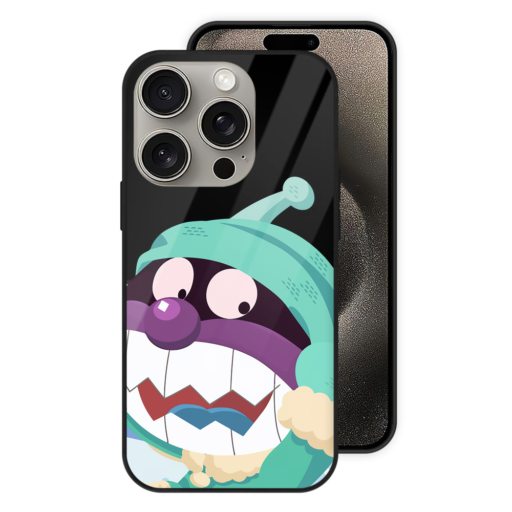 （画像用） アンパンマン Anpanman 【iPhone15Pro対応】スマホケース 耐衝撃＆黄変防止 背面ガラス