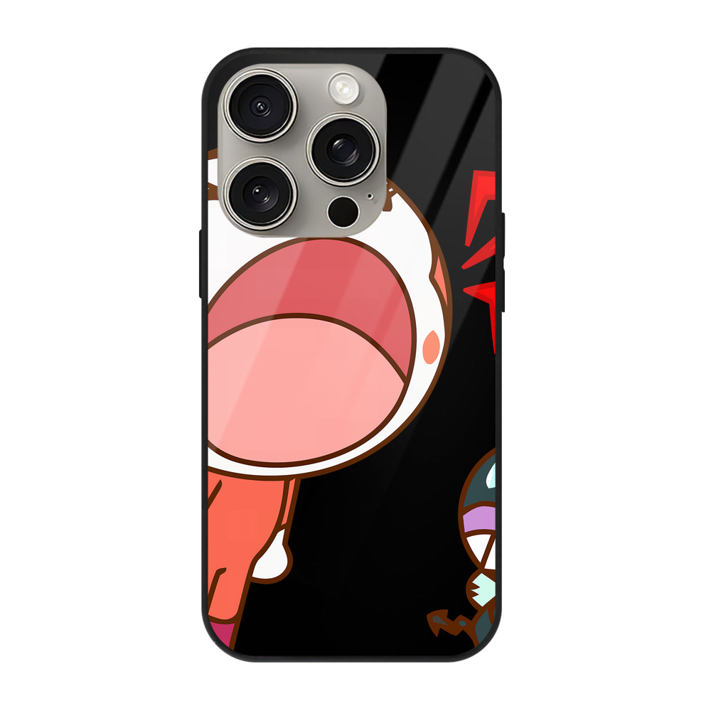 （画像用） アンパンマン Anpanman 【iPhone15Pro対応】スマホケース 耐衝撃＆黄変防止 背面ガラス