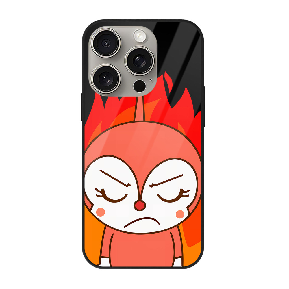 （画像用） アンパンマン Anpanman 【iPhone15Pro対応】スマホケース 耐衝撃＆黄変防止 背面ガラス