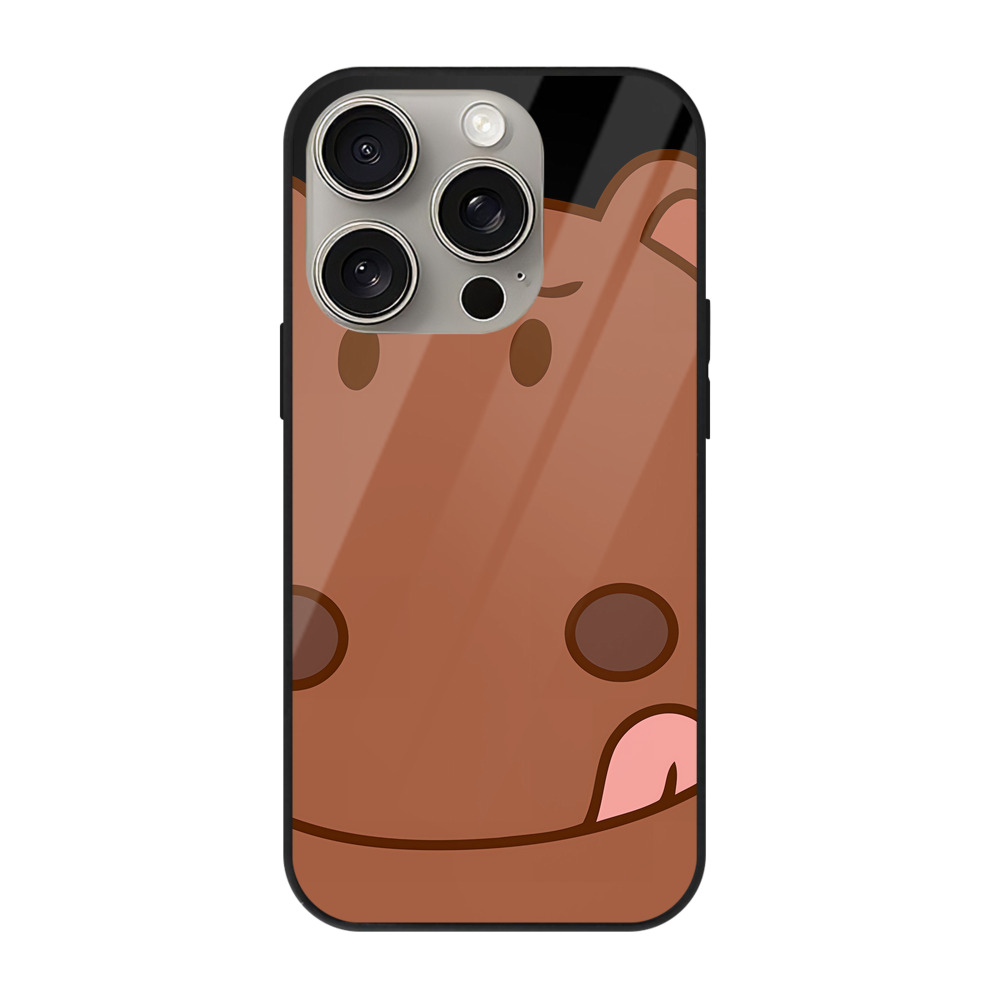 （画像用） アンパンマン Anpanman 【iPhone15Pro対応】スマホケース 耐衝撃＆黄変防止 背面ガラス