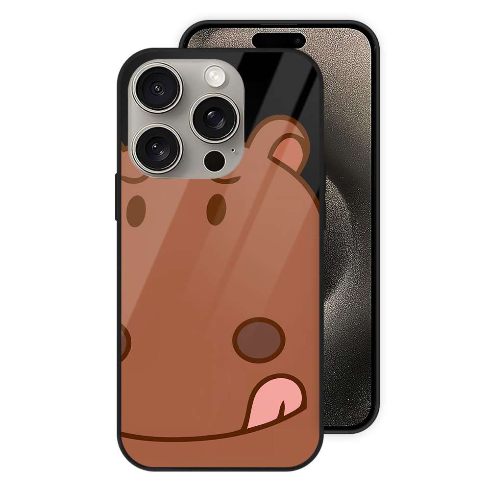 （画像用） アンパンマン Anpanman 【iPhone15Pro対応】スマホケース 耐衝撃＆黄変防止 背面ガラス