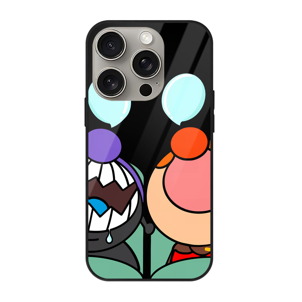 （画像用） アンパンマン Anpanman 【iPhone15Pro対応】スマホケース 耐衝撃＆黄変防止 背面ガラス