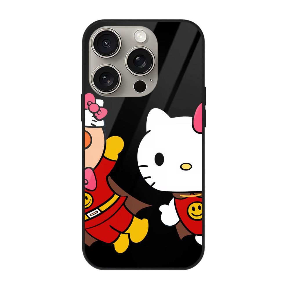 （画像用） アンパンマン Anpanman 【iPhone15Pro対応】スマホケース 耐衝撃＆黄変防止 背面ガラス