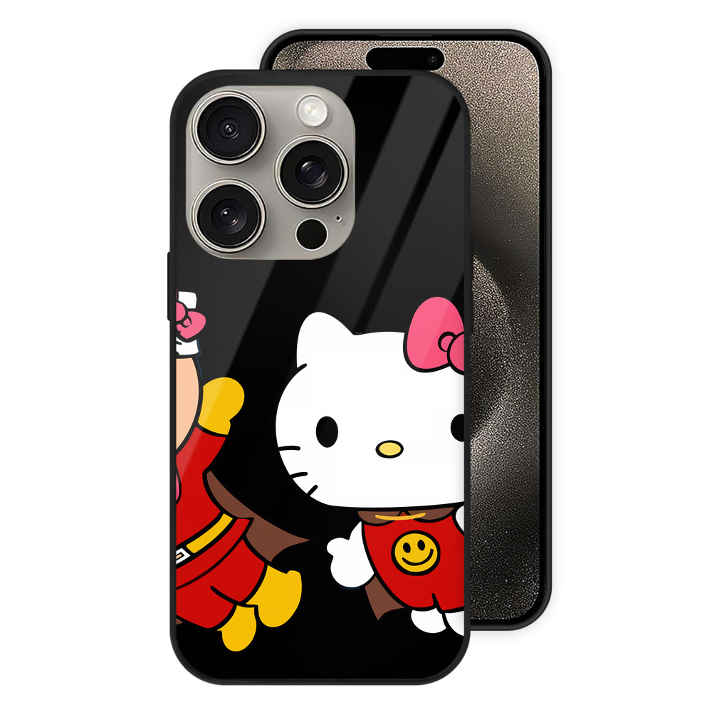 （画像用） アンパンマン Anpanman 【iPhone15Pro対応】スマホケース 耐衝撃＆黄変防止 背面ガラス