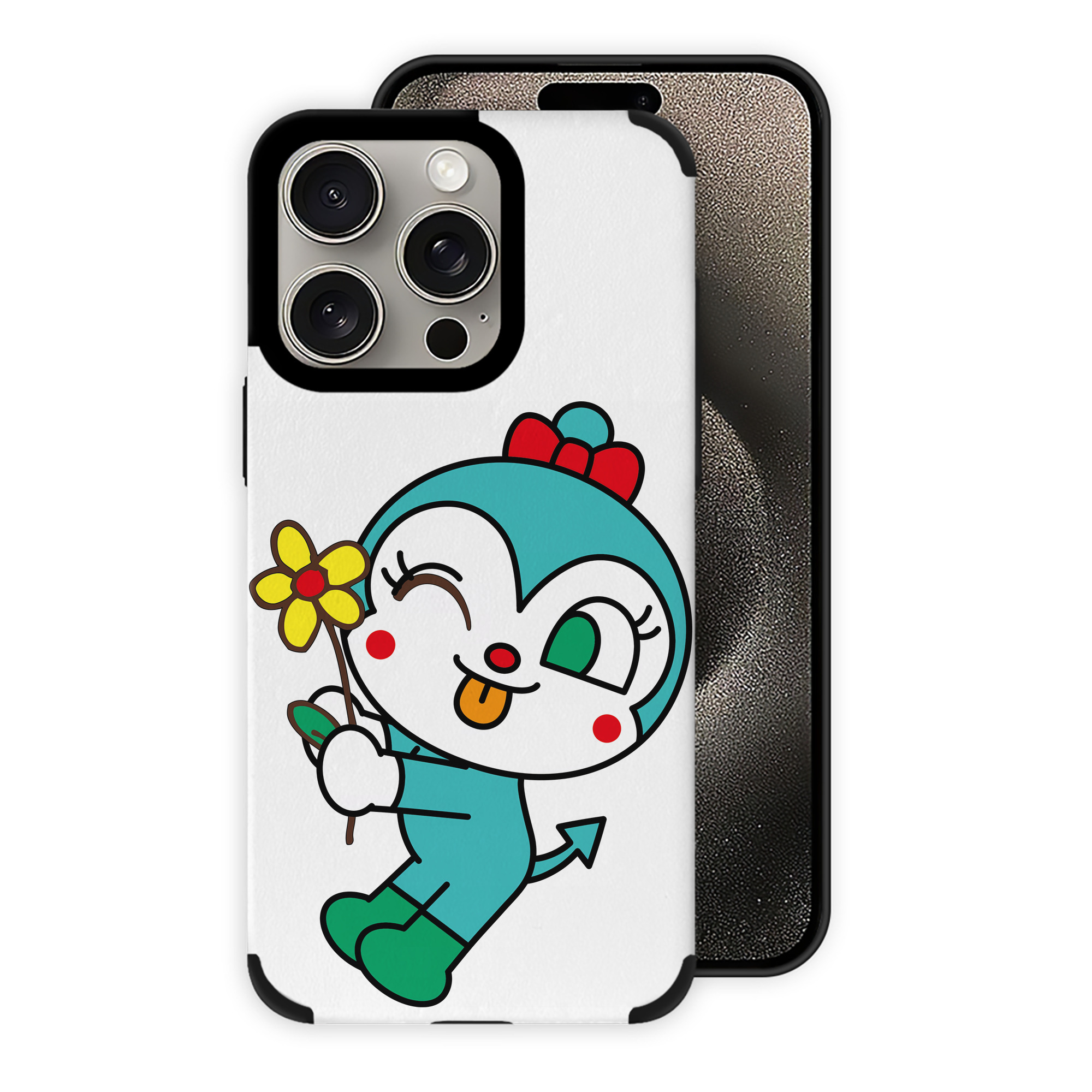 （画像用） アンパンマン Anpanman 【iPhone15ProMax対応】 PUレザー スマホケース 耐衝撃＆黄変防止