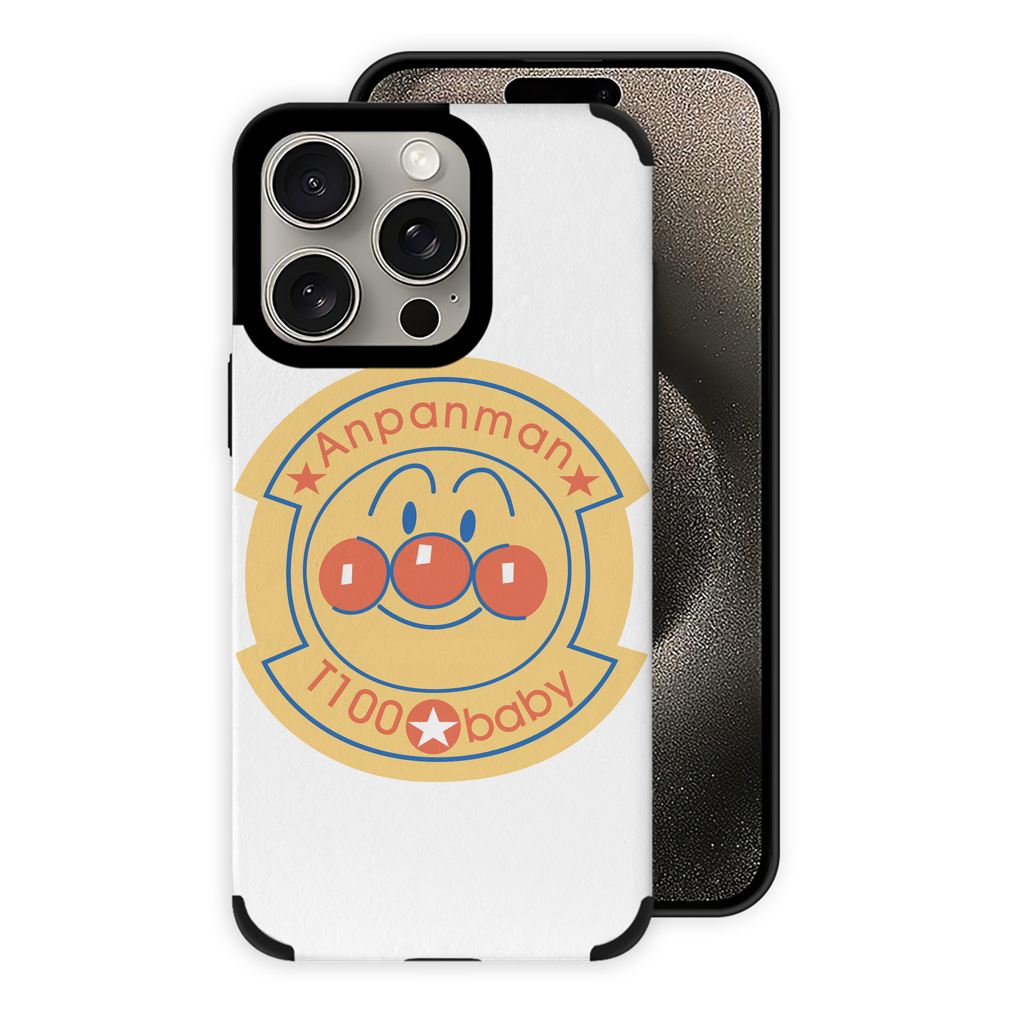 （画像用） アンパンマン Anpanman 【iPhone15ProMax対応】 PUレザー スマホケース 耐衝撃＆黄変防止
