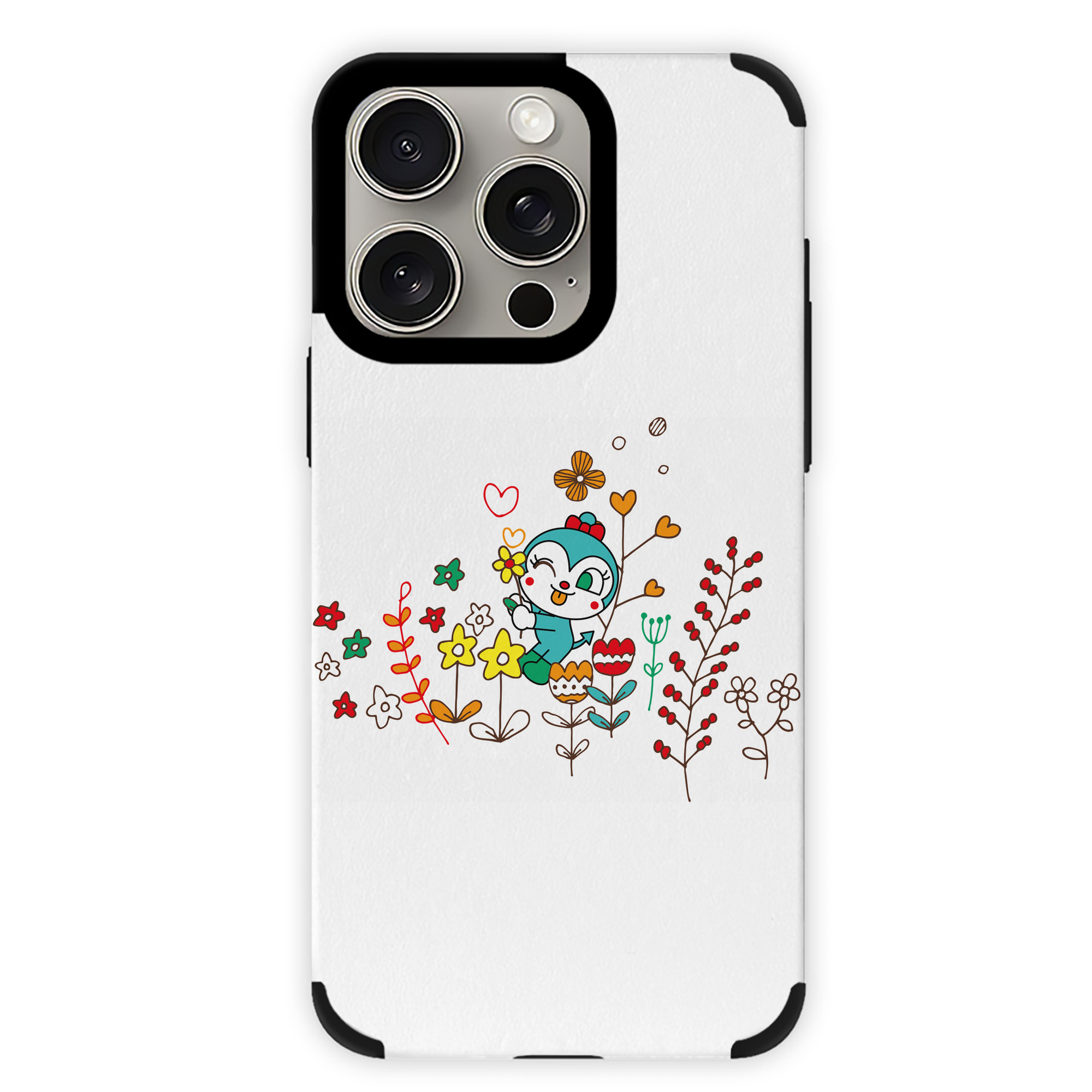 （画像用） アンパンマン Anpanman 【iPhone15ProMax対応】 PUレザー スマホケース 耐衝撃＆黄変防止