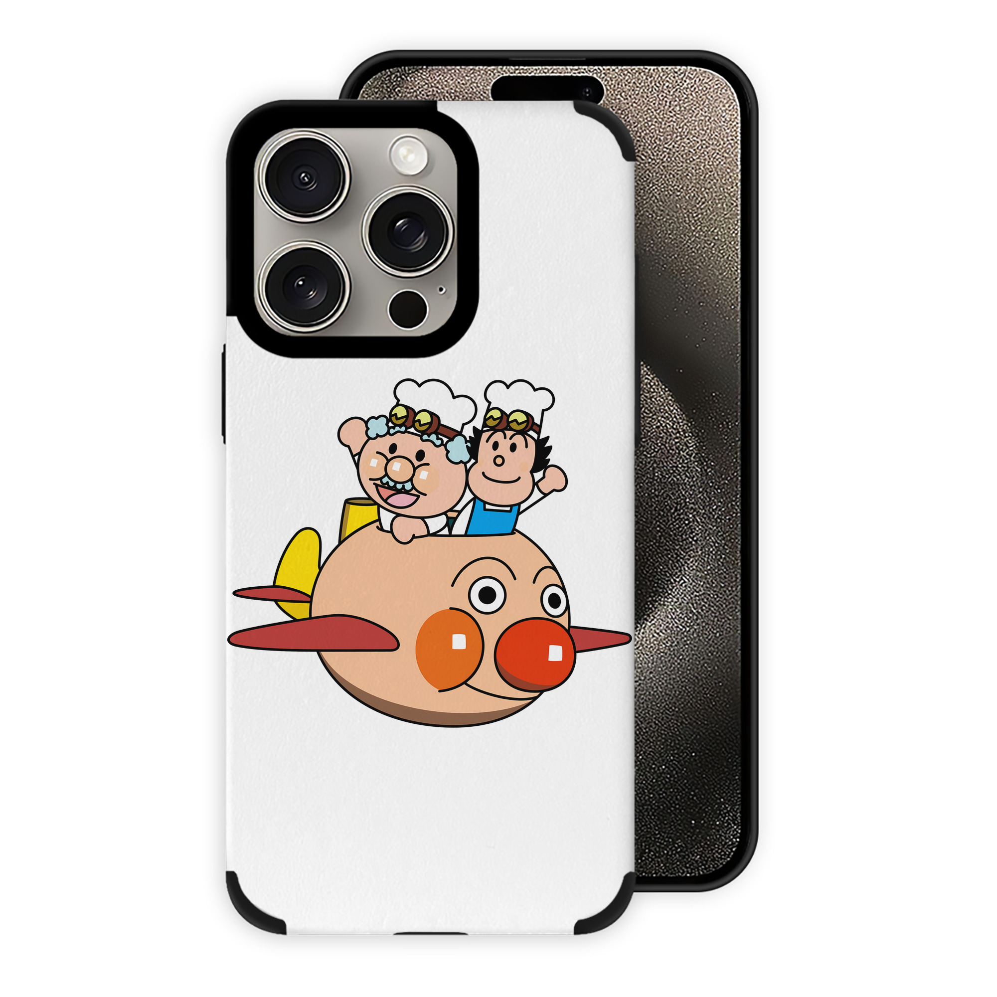 （画像用） アンパンマン Anpanman 【iPhone15ProMax対応】 PUレザー スマホケース 耐衝撃＆黄変防止