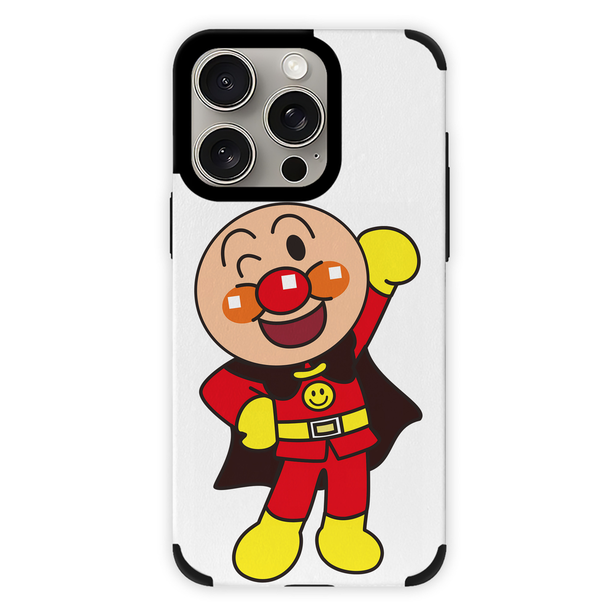（画像用） アンパンマン Anpanman 【iPhone15ProMax対応】 PUレザー スマホケース 耐衝撃＆黄変防止