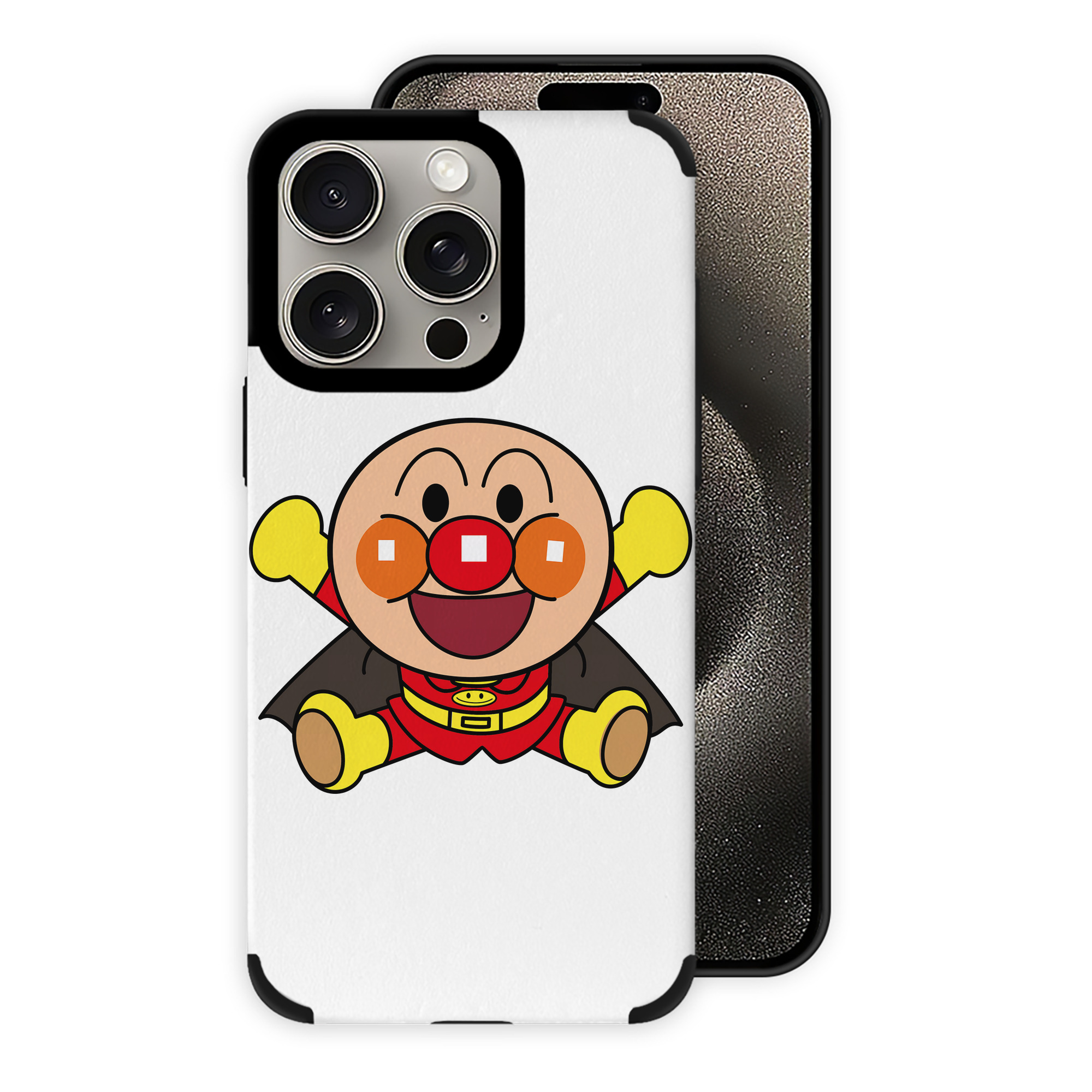 （画像用） アンパンマン Anpanman 【iPhone15ProMax対応】 PUレザー スマホケース 耐衝撃＆黄変防止