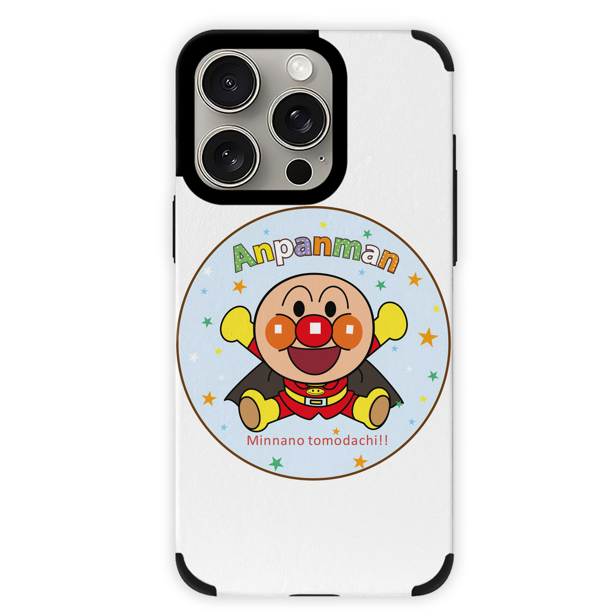 （画像用） アンパンマン Anpanman 【iPhone15ProMax対応】 PUレザー スマホケース 耐衝撃＆黄変防止
