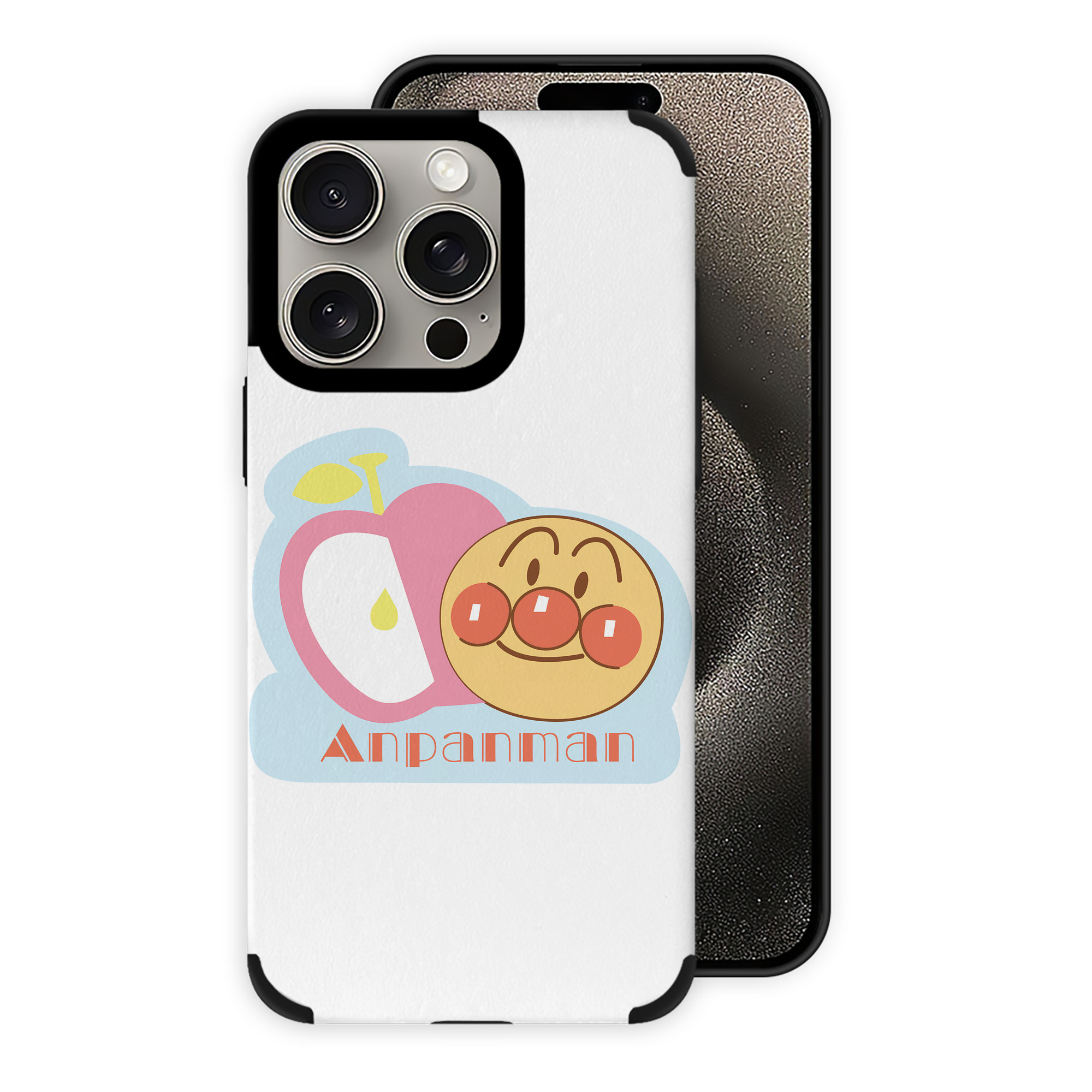 （画像用） アンパンマン Anpanman 【iPhone15ProMax対応】 PUレザー スマホケース 耐衝撃＆黄変防止